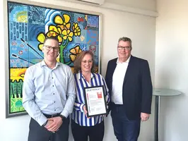 © saaris - saarland innovation und standort GmbH Übergabe des RKW Gütesiegels an SBE BioEnergie